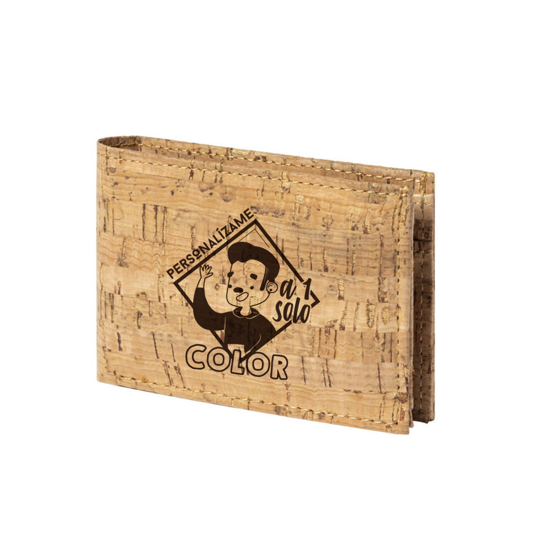 Cartera corcho personalizada