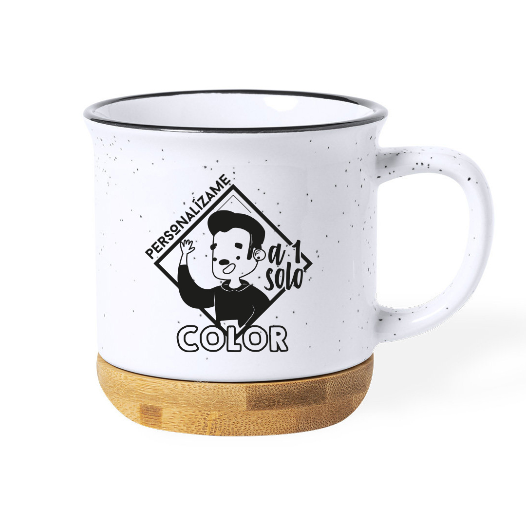 Taza cerámica con base personalizada