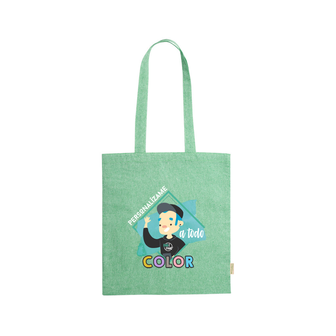 Tote Bag menta jaspeado personalizado