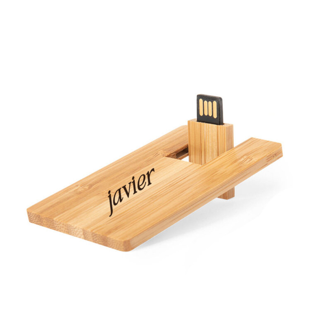 USB 16Gb grande bambú personalizado