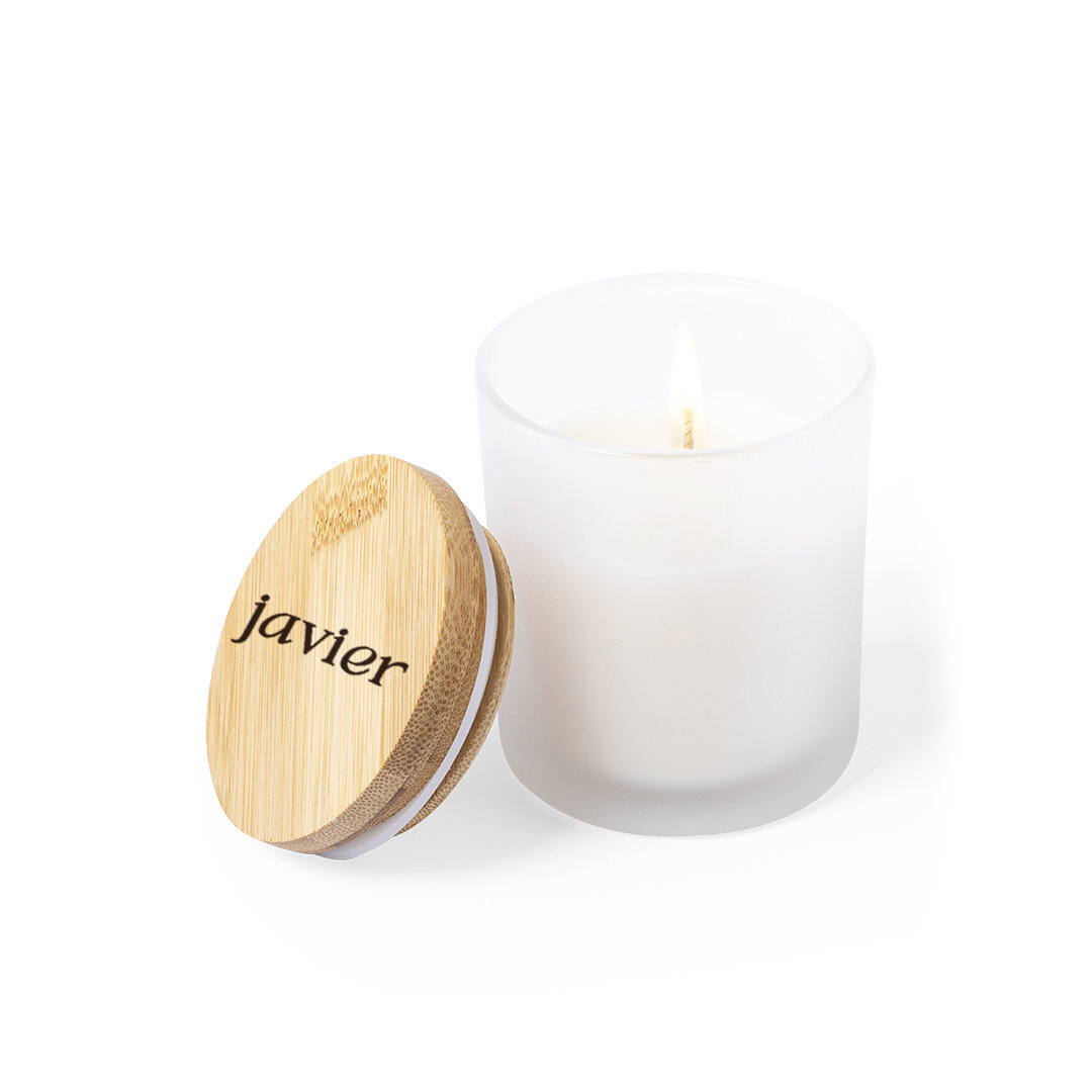 Vela bambú personalizada