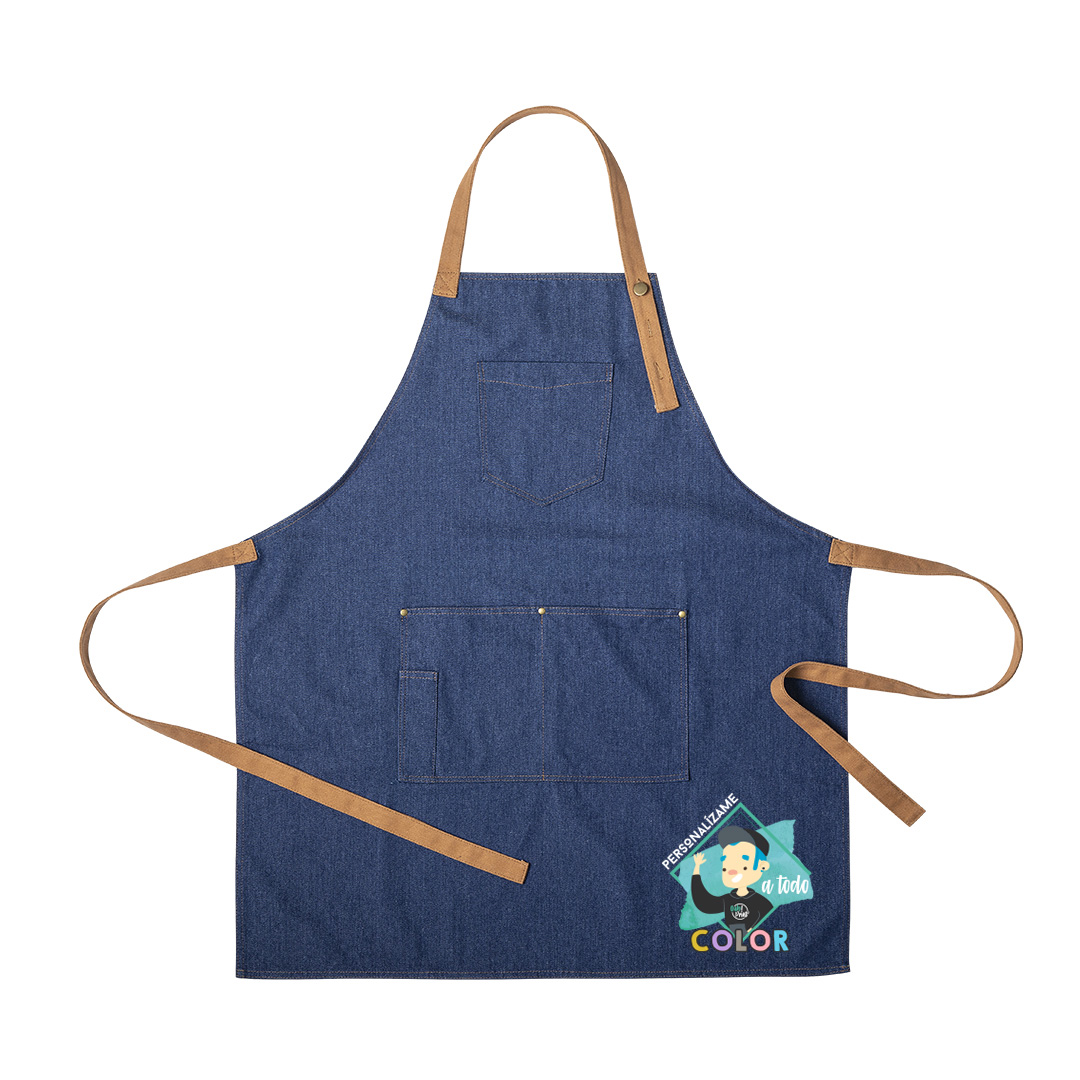 Delantal denim personalizado