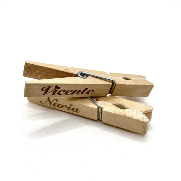 Pinzas madera personalizadas