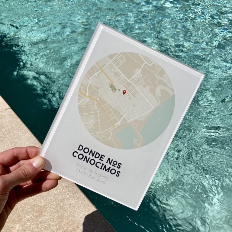 Placa Mapa del Amor personalizada