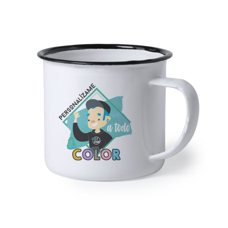 Taza metal vintage personalizada