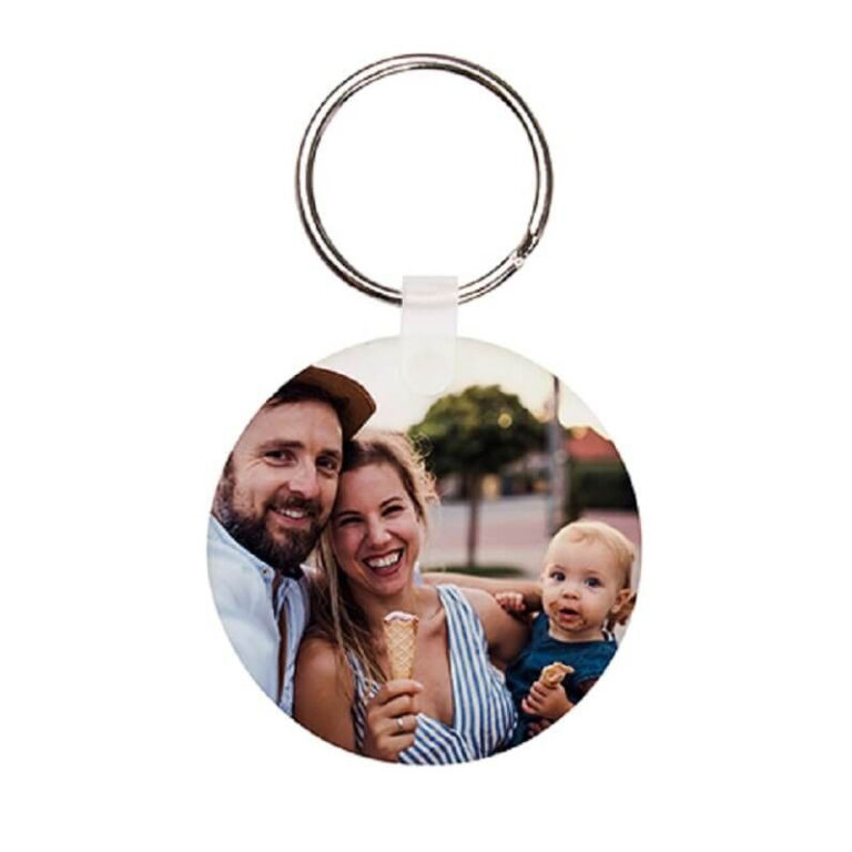 Llavero metacrilato redondo personalizado